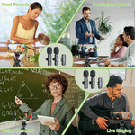 Micrófono inalámbrico de solapa Basix 2.4G portátil para grabación de audio y video.