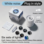 Proyector de luz nocturna USB con efecto de estrellas, rotación de 360°