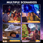 Proyector de luz nocturna USB con efecto de estrellas, rotación de 360°