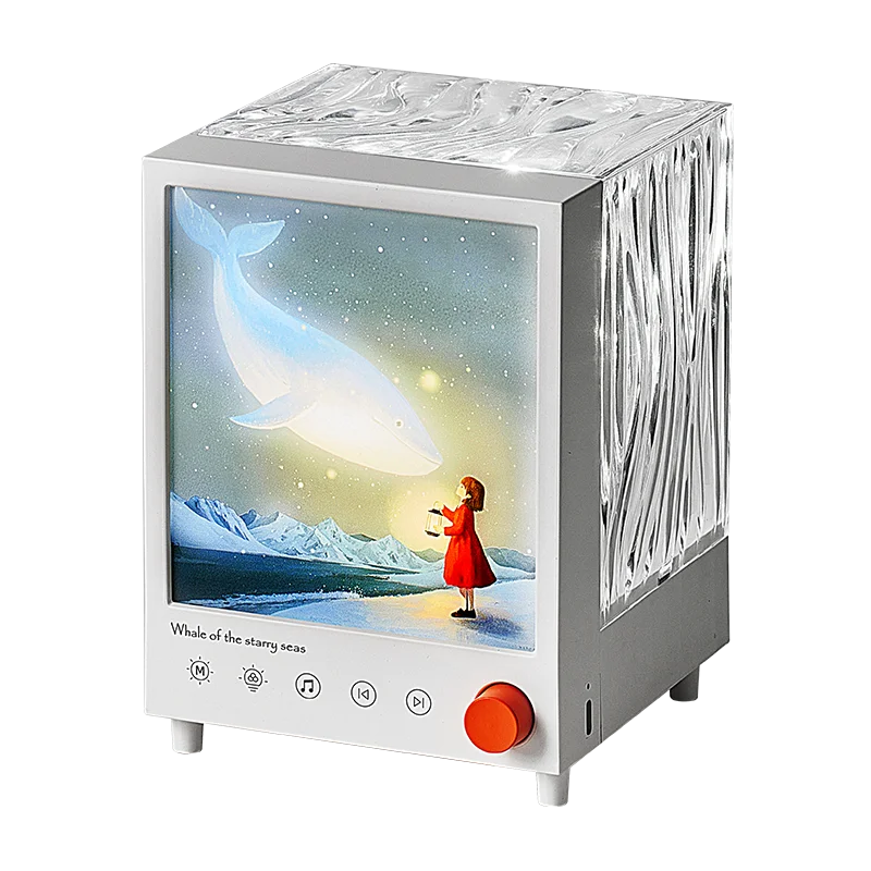 Proyector Aurora Box, luz nocturna, Bluetooth, luz ambiental con ruido blanco