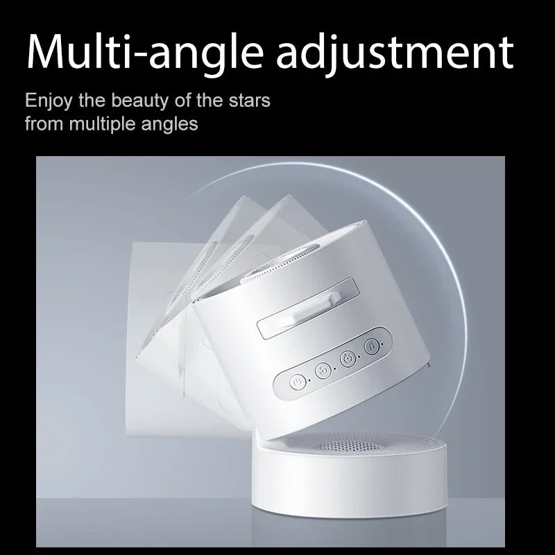 Proyector de luz nocturna USB con efecto de estrellas, rotación de 360°