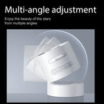 Proyector de luz nocturna USB con efecto de estrellas, rotación de 360°