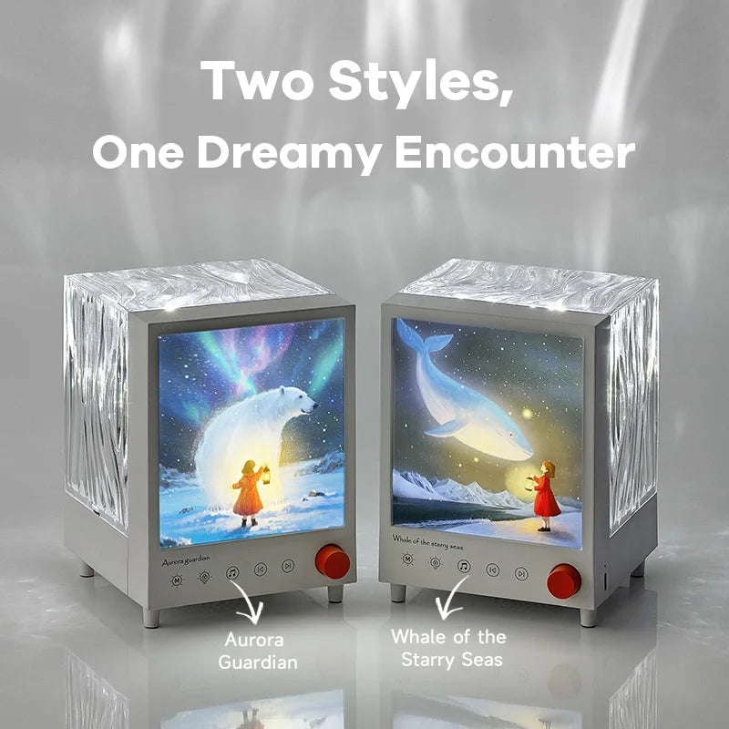 Proyector Aurora Box, luz nocturna, Bluetooth, luz ambiental con ruido blanco