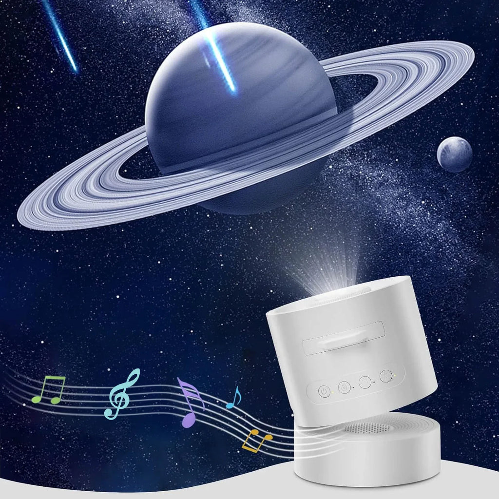 Proyector de luz nocturna USB con efecto de estrellas, rotación de 360°